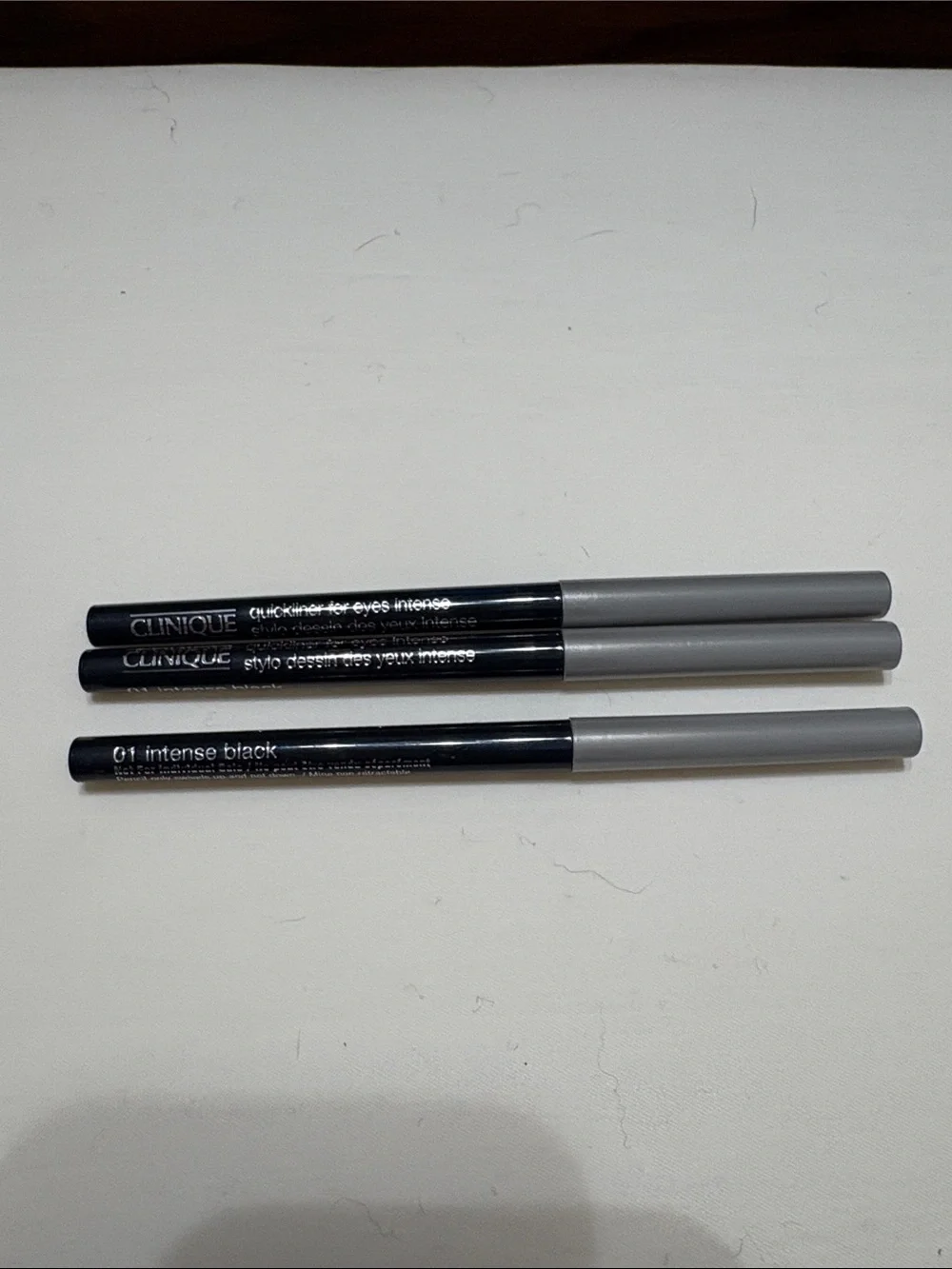 Clinique Intense Black Eyeliner Trio - Black with Silver Caps
